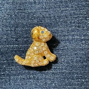 Vintage puppy pin